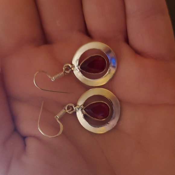 New Mexican Laguna Agate & Red Onyx Jewelry Set - Picture 9 of 10